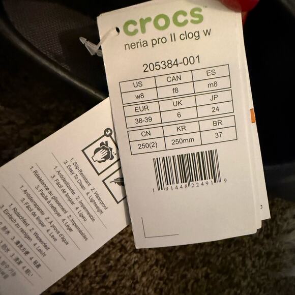 Crocs Women's Neria Pro II Clogs, Slip Resistant Work Shoes Clogs NWT - Picture 7 of 7